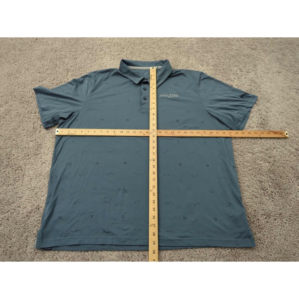 Grey Rock Golf Club Polo Shirt Mens XXL Short Sleeve Puma Blue Athletic‎ - Picture 5 of 10